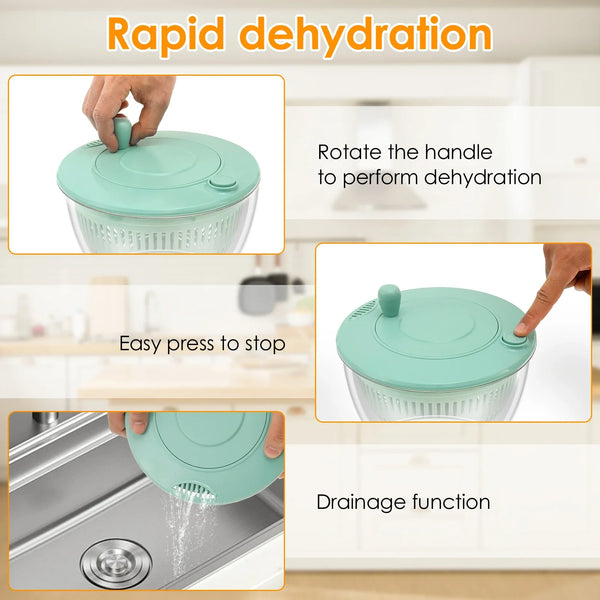Multi-Function Salad Spinner & Veggie Slicer