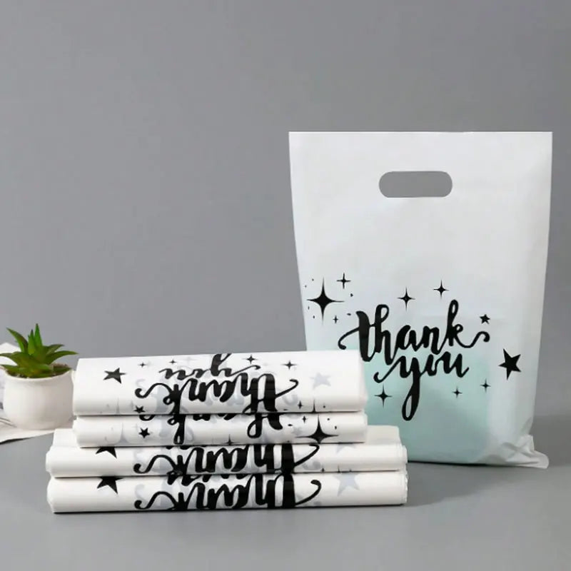 Thank You Gift Bags with Handles – Pack of 50