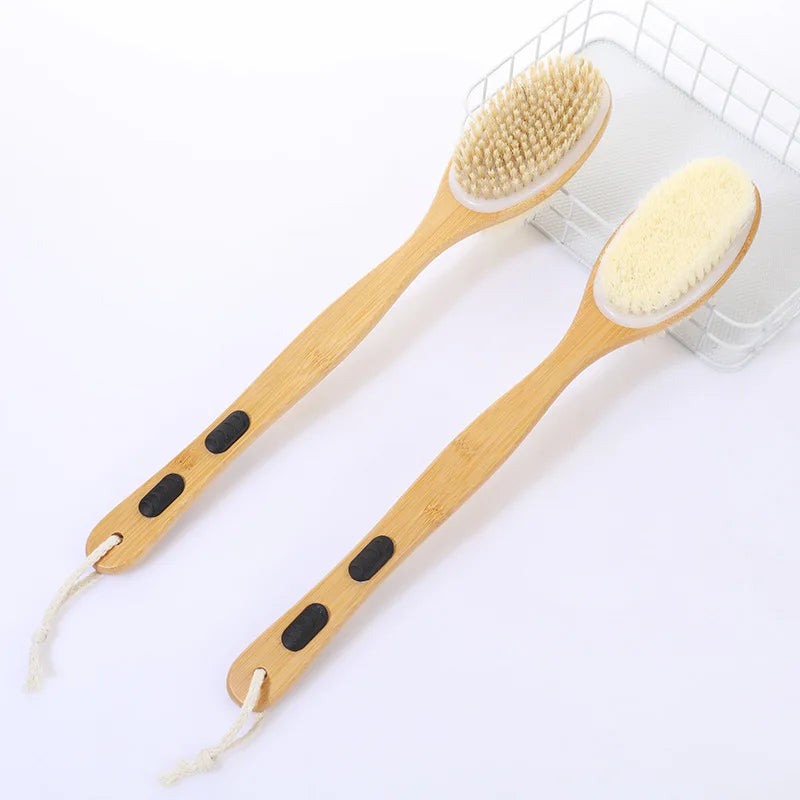 Dual-Sided Long-Handle Shower Brush