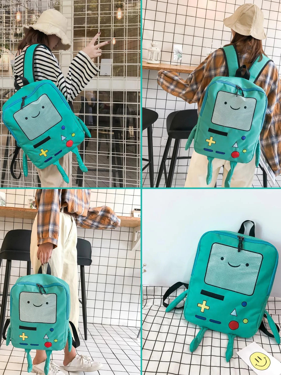 3D Cartoon Robot Backpack for Kids and Students