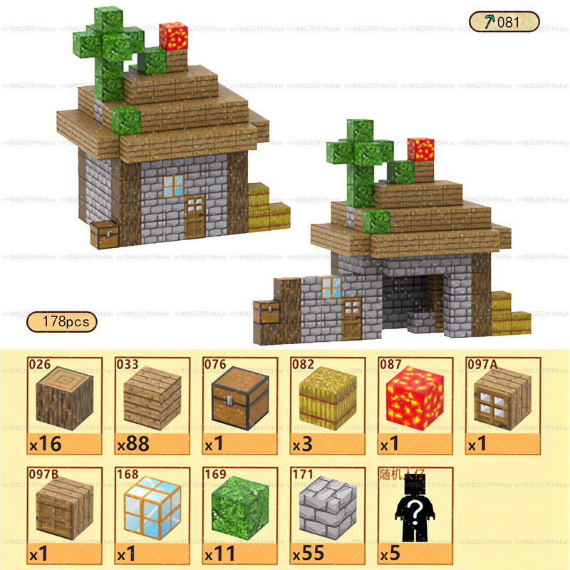 Magnetic Building Blocks Mine World Cube Set