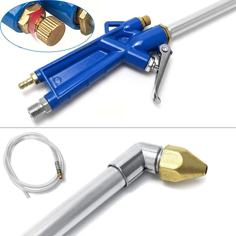 Pneumatic Air Blowing Gun with 4-Foot Hose for Engine Cleaning