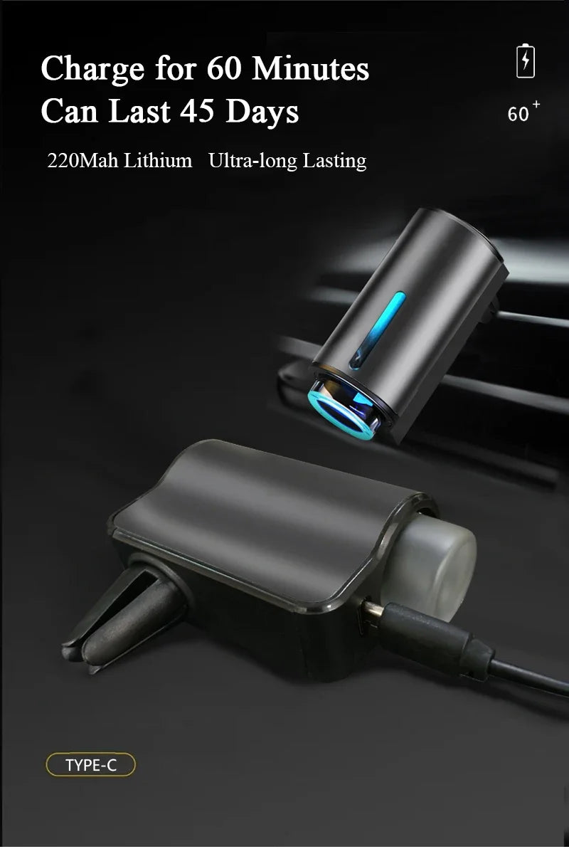 Rechargeable Car Aroma Diffuser with 3-Level Mist Control
