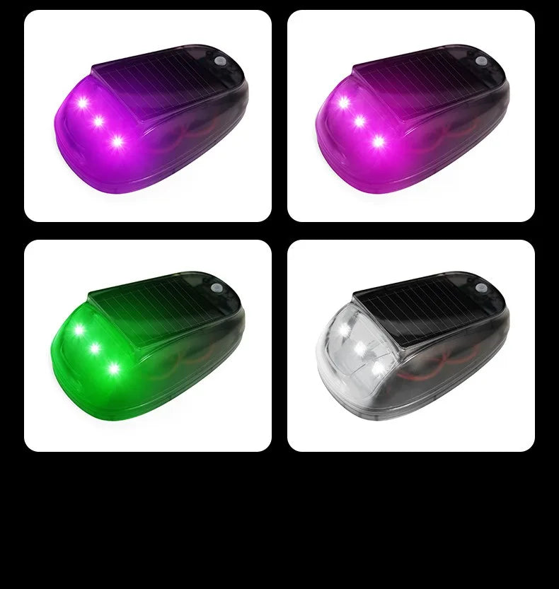 Solar-Powered RGB Strobe Light for Trucks and SUVs (5-Pack)