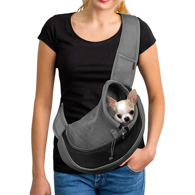 Hands-Free Pet Sling Carrier for Small Dogs & Cats