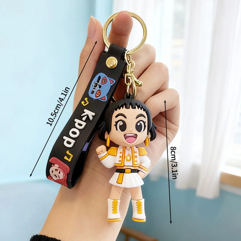 Rumi Mira & Zoey Anime Character Keychain Set