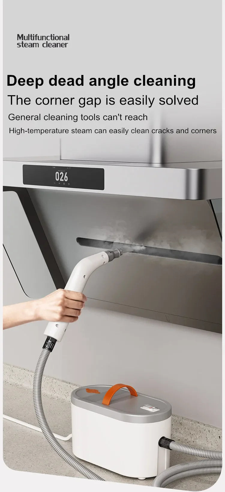 High-Temperature Handheld Steam Cleaner for Deep Cleaning & Sanitizing