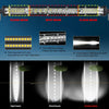 LED-Lichtleiste mit Flood- und Spotstrahlen sowie Kombibeam-Konfiguration.