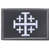 Embroidered Crusader Cross Tactical Patch with Hook and Loop Backing