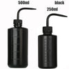 Black tattoo squeeze bottles with precision tips in various sizes including 500ml and 250ml