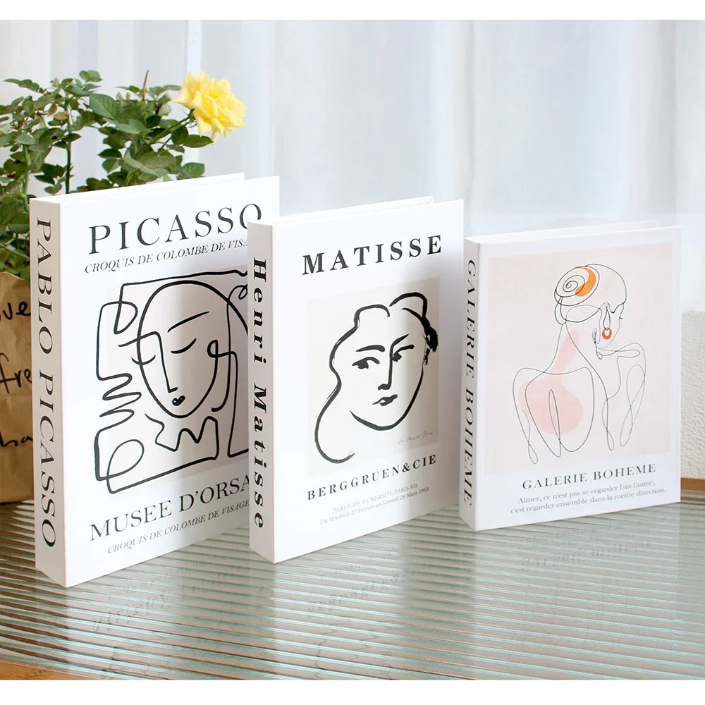 Set of 3 Decorative Faux Books for Shelf & Coffee Table Styling