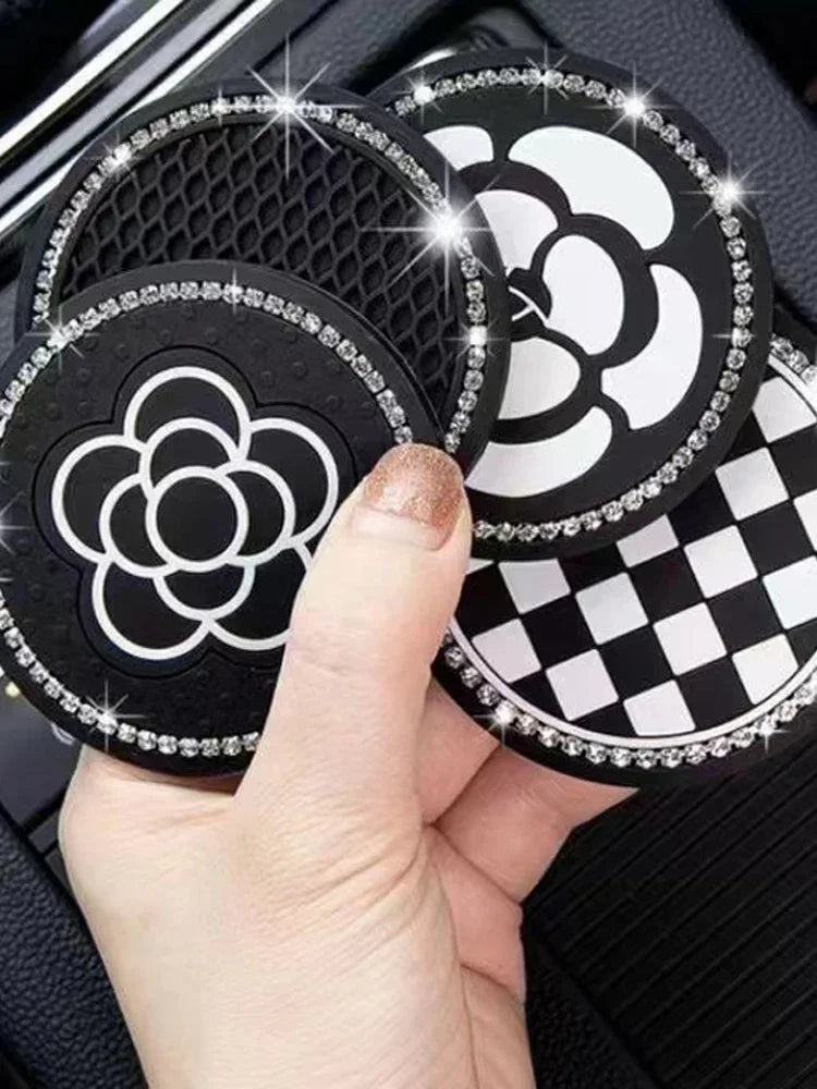 Non-Slip Silicone Car Cup Holder Coasters (Set of 2)