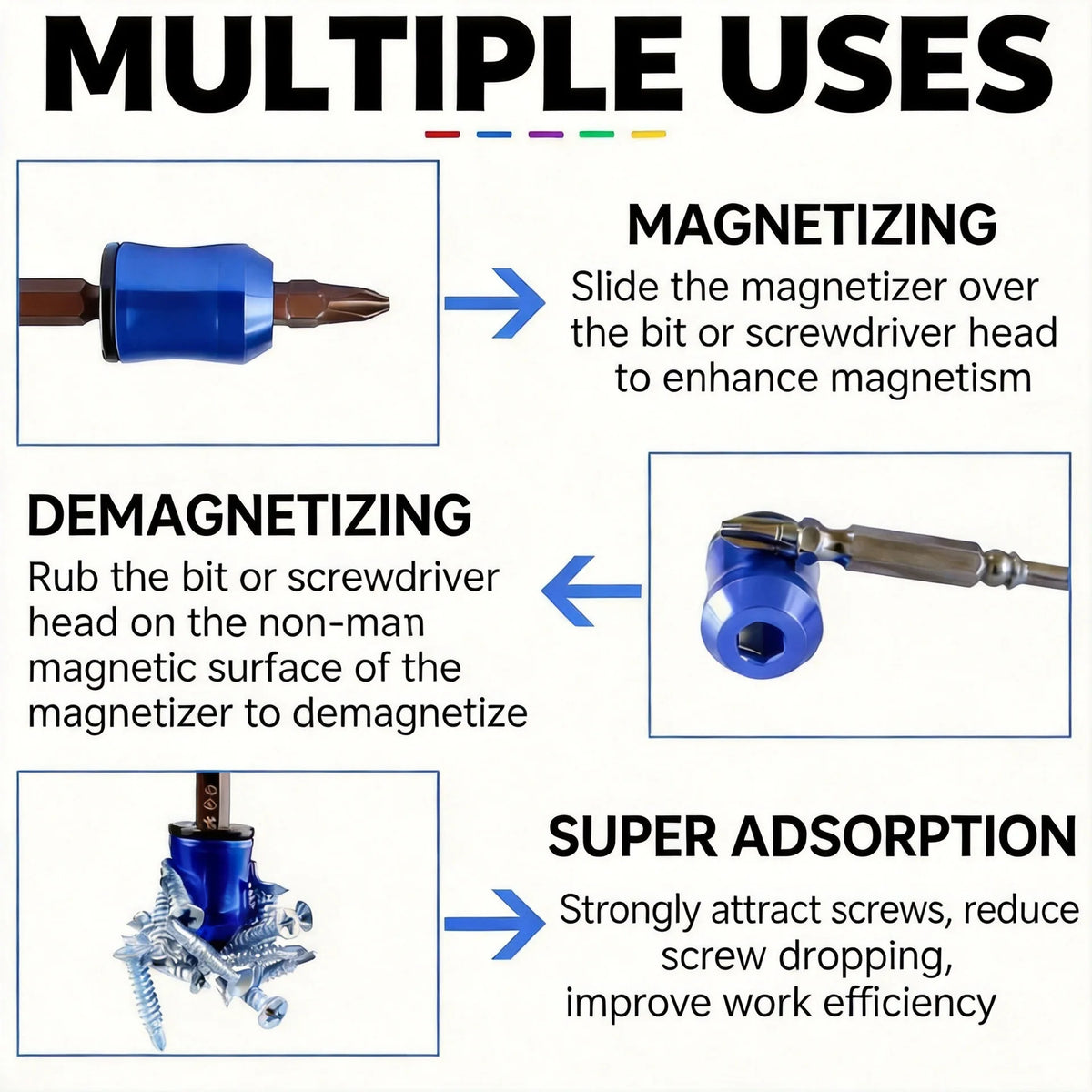 Magnetic Screwdriver Bit Holder Ring (6.35 mm Hex)