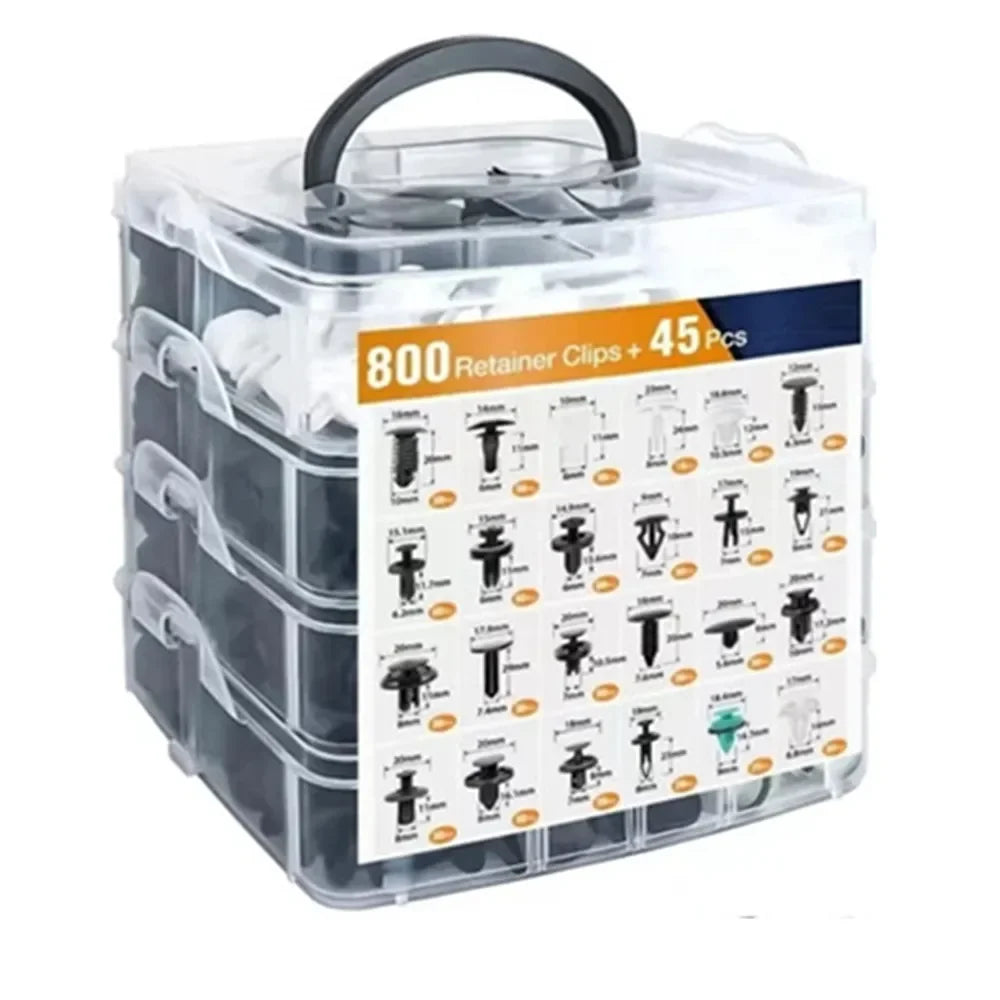 Universal Auto Trim Clip Assortment Kit – Plastic Push Rivets & Fasteners