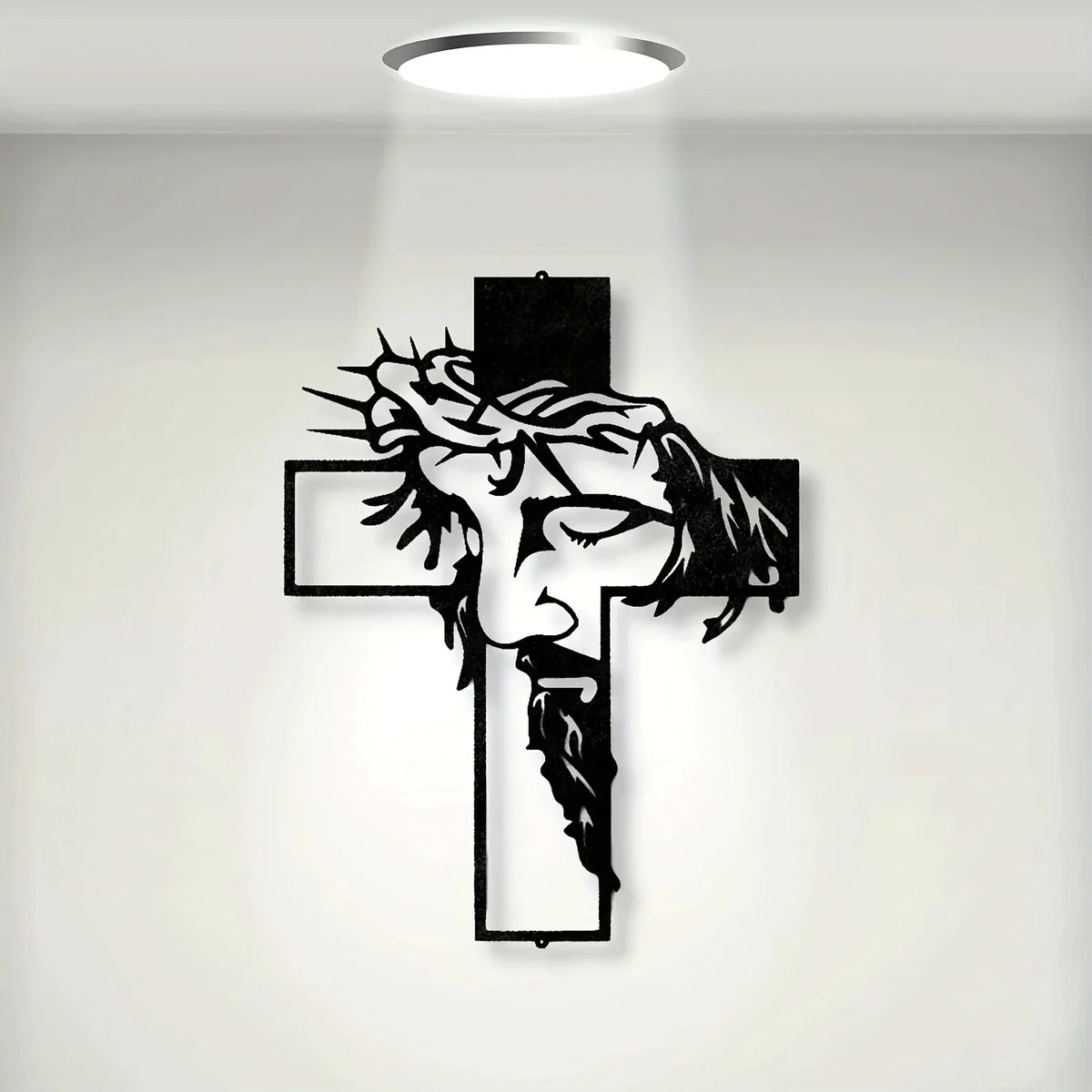 Elegant Metal Cross Wall Art for Home and Office