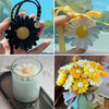 Daisy Flower Silicone Mold Set (4-Pack) for Candle, Soap & Resin Crafting