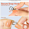 Silver Swivel Snap Hooks with Key Rings (20-Pack)