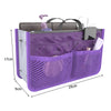 Nylon Handbag Organizer with Multiple Pockets