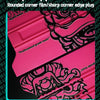 Pink rounded corner film/sharp corner edge plug tool for professional-grade tools