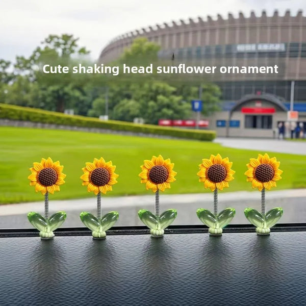 Swaying Sunflower Dashboard Ornament