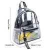 Clear Transparent Backpack for Women – Durable PVC Travel & School Bag