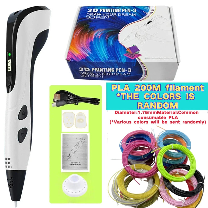 3D Printing Pen with LED Display