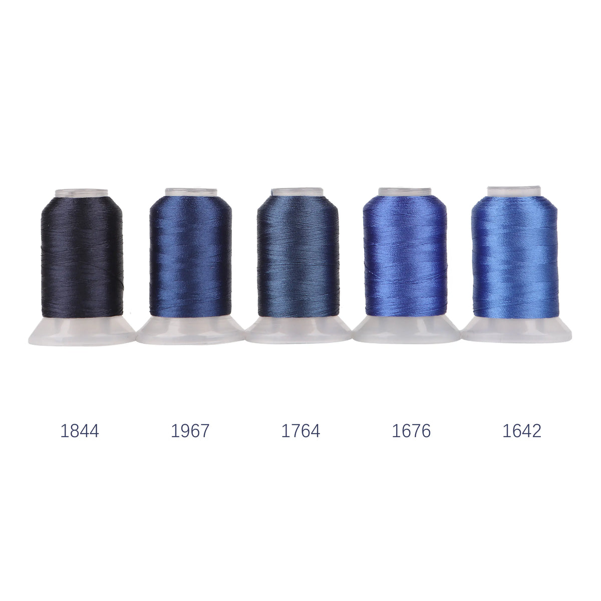 80-Color Polyester Embroidery Thread Collection – 500m Spools