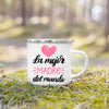 Mug de Camping en Émail « Meilleurs Parents »