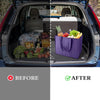 Reusable Non-Woven Grocery Tote Bags, 6-Pack Foldable Shopping Bags with Long Handles