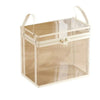 Transparente PVC-Aufbewahrungskorb für Stofftiere mit Griff