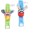 Baby Wrist Rattles and Animal Socks Set for Sensory Development