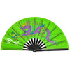 Traditional Bamboo Tai Chi Performance Fan with Protective Cover
