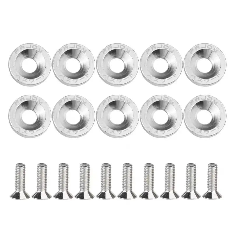 Anodized Aluminum Washer and Bolt Kit for Car Customization