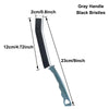 A long, narrow cleaning brush with a gray handle and black bristles for tight spaces.