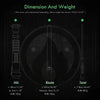 Diagram showing the dimension and weight of a lightsaber, including the hilt, blade, and total length and weight specificatio