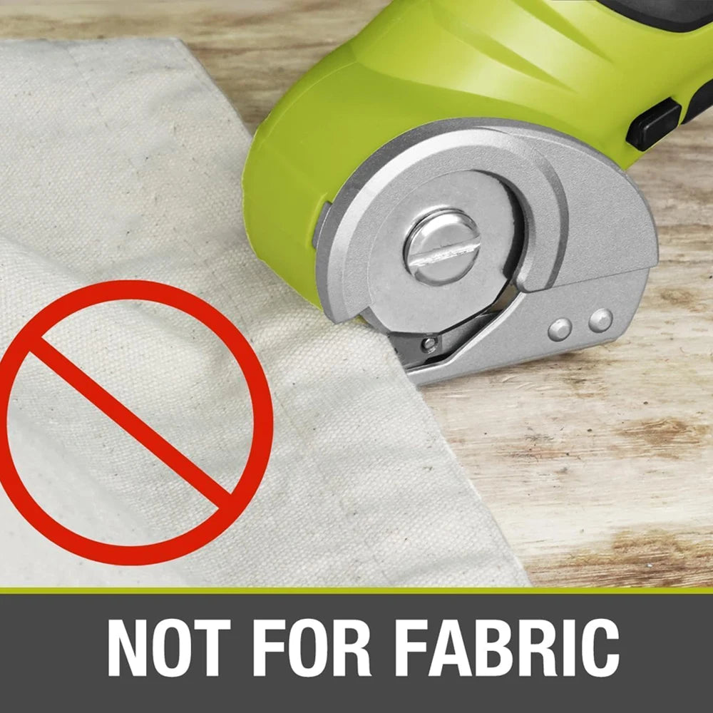 Cordless Electric Scissors – Lightweight Rotary Cutter for Cardboard, Carpet & More
