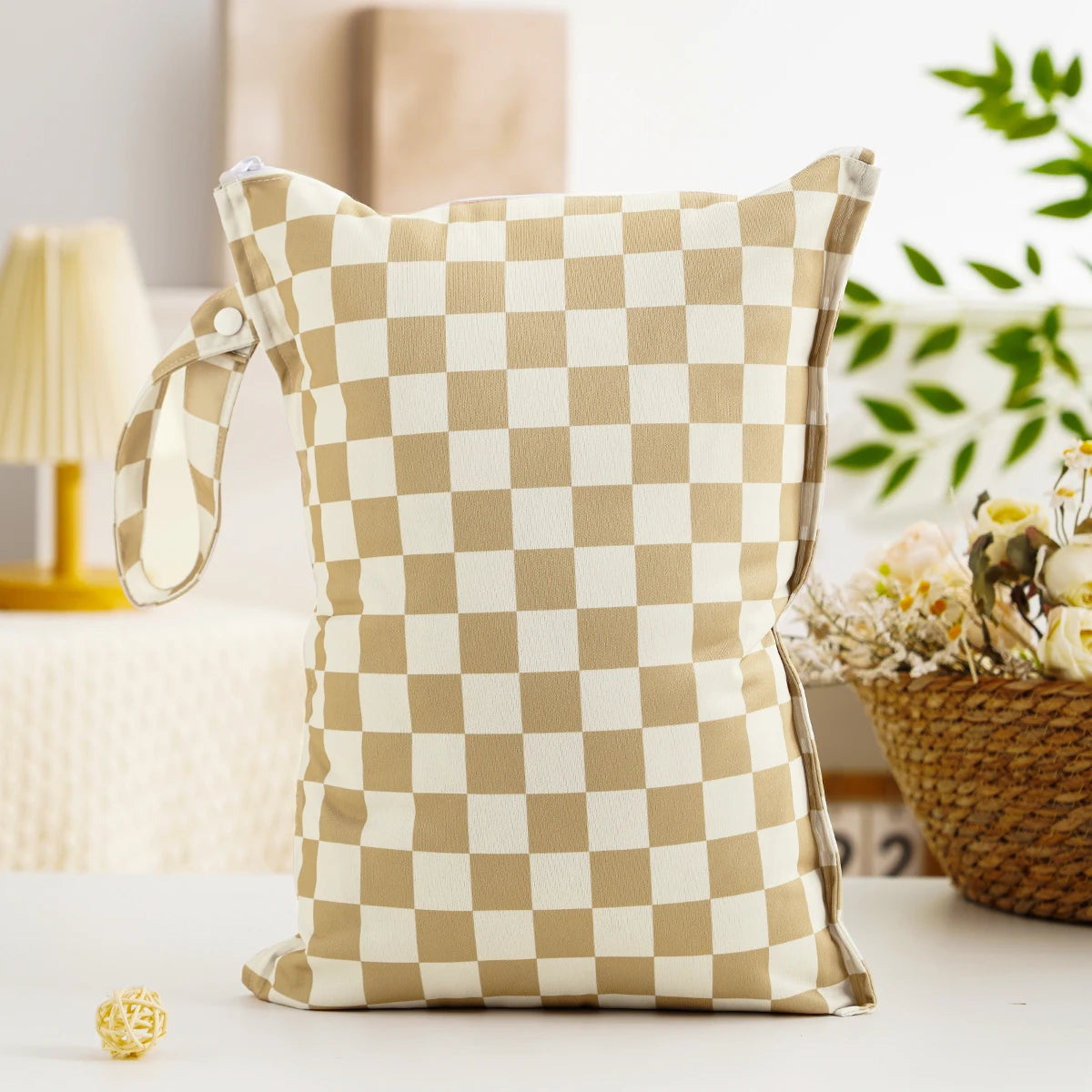 Waterproof Reusable Diaper Cover Wet Bag with Hanging Strap