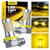 LED Fog Light Bulbs with CANBUS Anti-Flicker Technology