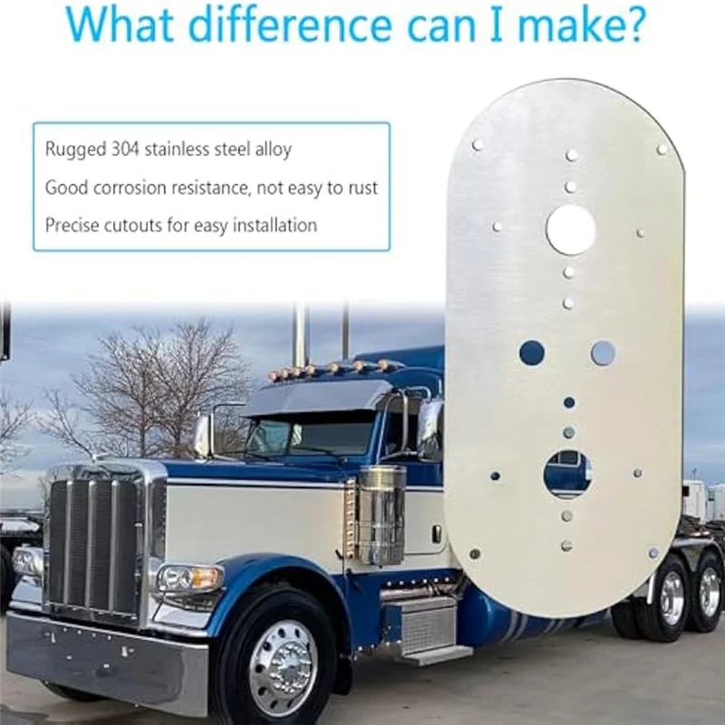 Watermelon Light Mounting Plate for Peterbilt and Kenworth Trucks