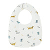 Soft Cotton Baby Bibs with Waterproof Backing (3-Layer, U-Shaped)