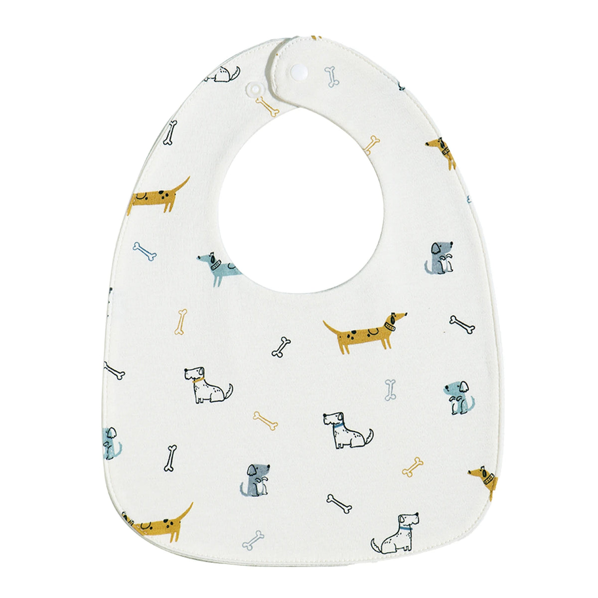 Soft Cotton Baby Bibs with Waterproof Backing (3-Layer, U-Shaped)