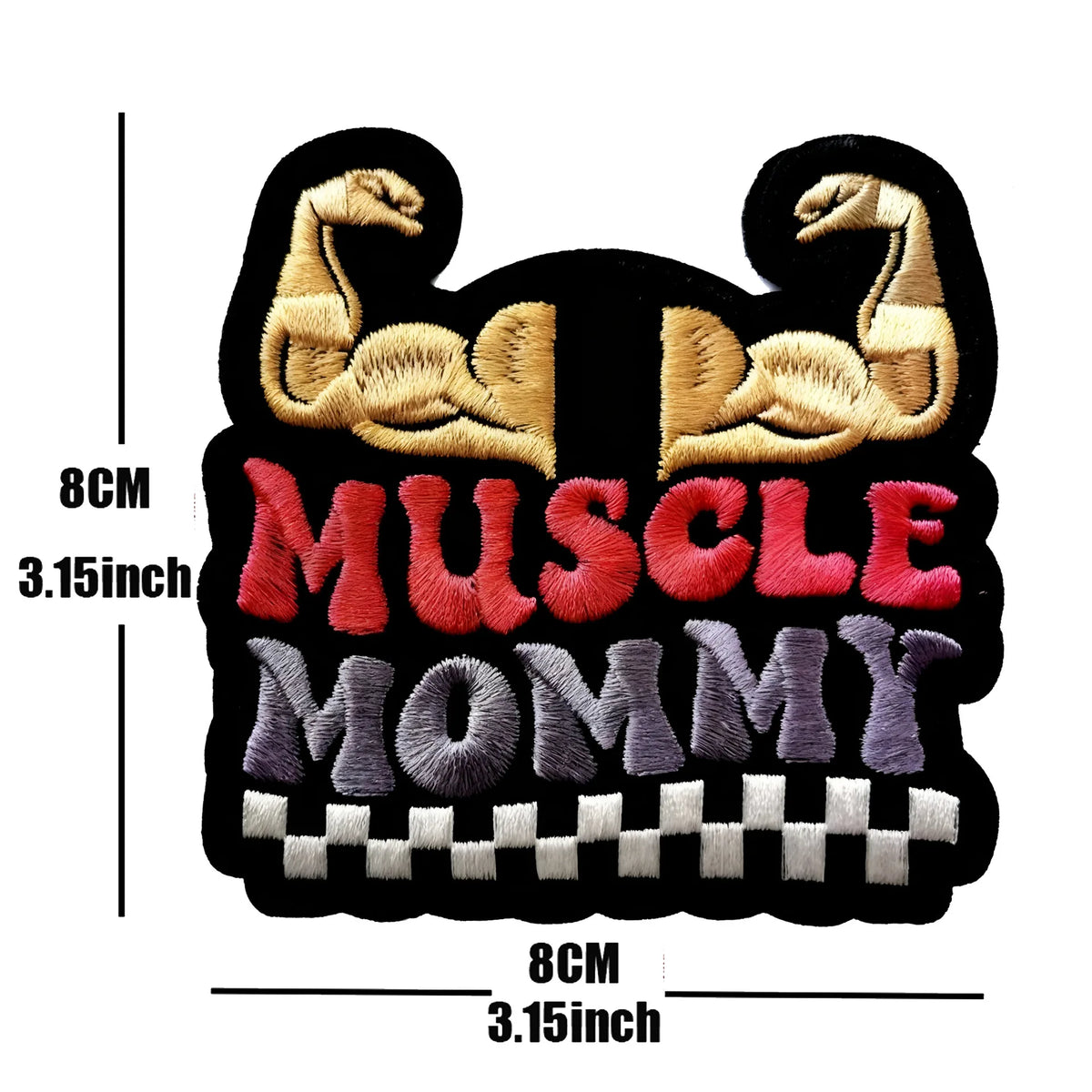 No Pain No Gain Tactical Embroidered Patch with Hook Backing