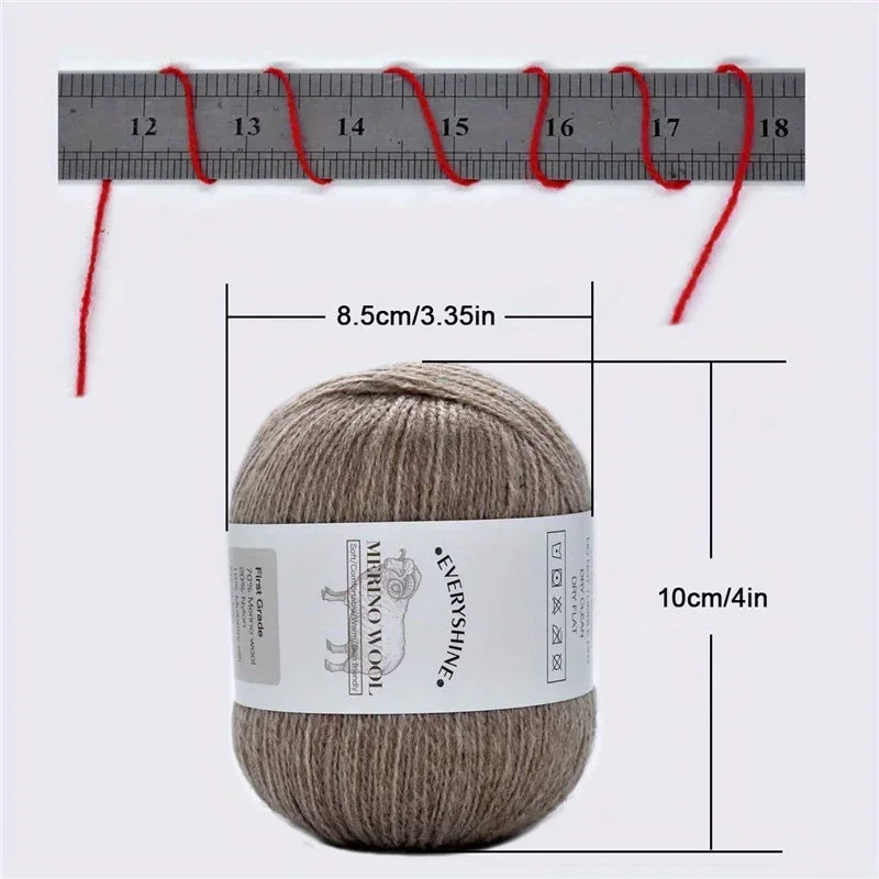 Premium Merino Wool Yarn for Knitting and Crochet