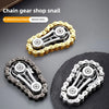 Metal Chain Sprocket Fidget Spinner for Stress Relief