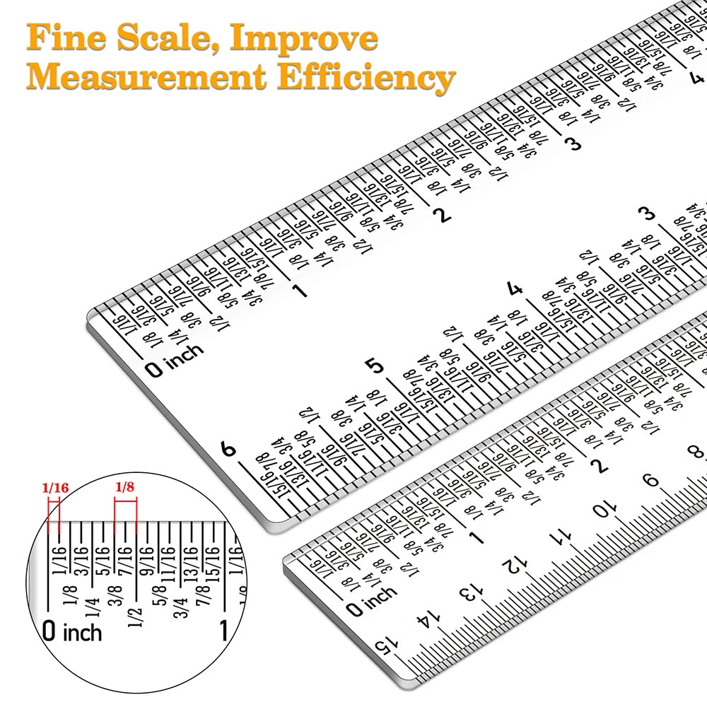 Zero-Centering Clear Acrylic Ruler for Crafting & Card Making