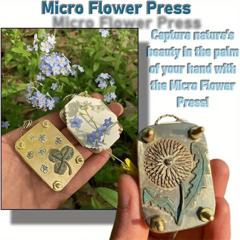 Kit de Pressage de Fleurs en Métal Miniature