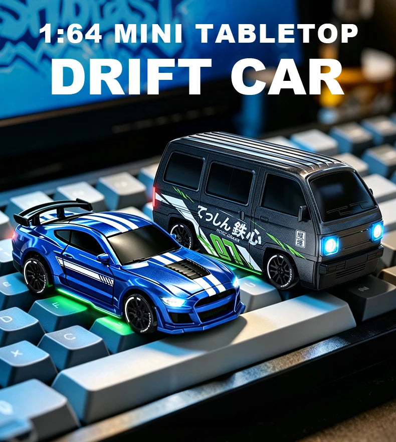 1:64 Scale 4WD Stunt RC Drift Car with Rechargeable Battery