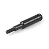 Black aluminum shift knob extender for Honda compatible with M10x1.5 thread.