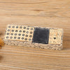 Vintage Wooden Rubber Stamp Set with Ink Pad