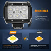 18W LED Flood Light Pods (4-Pack) for Trucks, SUVs & Off-Road Vehicles